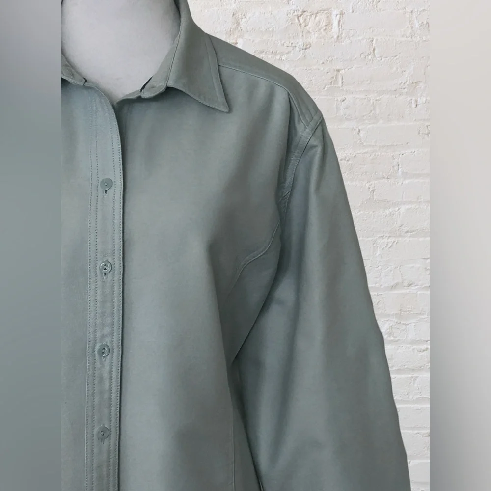 Eddie Bauer Womens Blue Flannel Button Up Shirt Sz XXL Chore Barn Farm Country - Picture 3 of 13